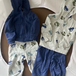 Carter's Blue and Gray Kids Matching Sets